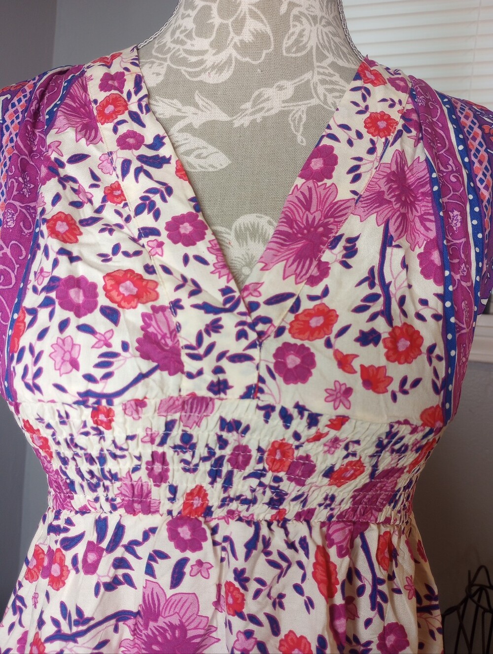 2 For $10 Khol's Floral Halter Dress with Purple and Pink Accents‎